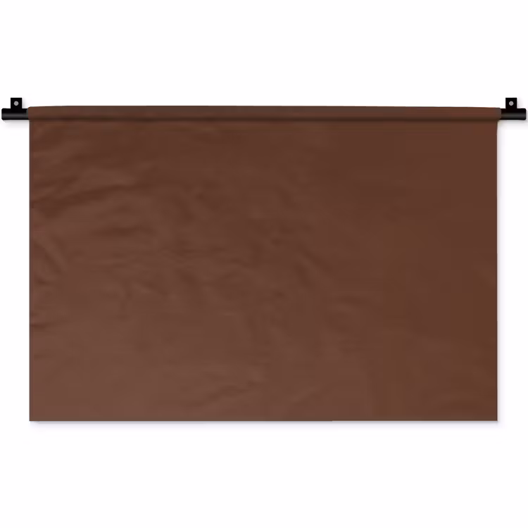 Deep - Clay - Brown - Bruin Wandkleed katoen klein 269 -zz3d