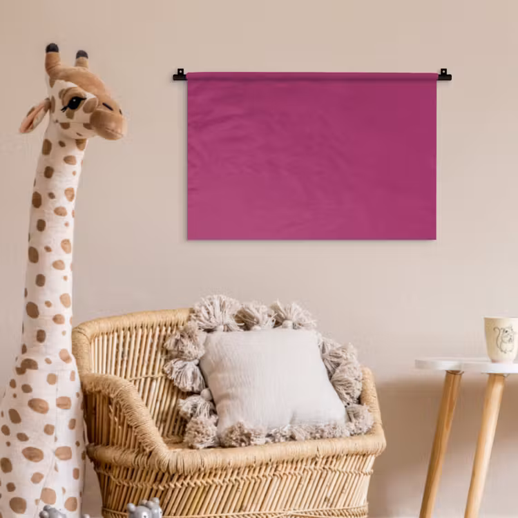 Deep - Magenta - Paars Wandkleed katoen klein 269 -wsfeer5_kind