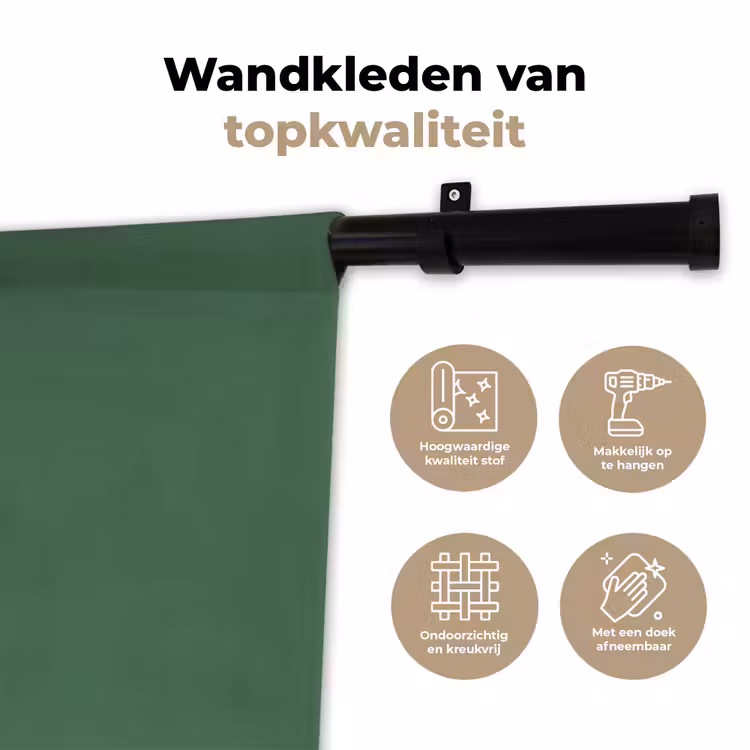 Deep - Sagewood - Groen Wandkleed katoen klein 269 -sfeer2