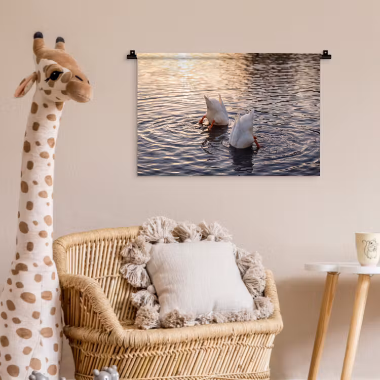 Eenden - Water - Natuur Wandkleed katoen klein -wsfeer5_kind