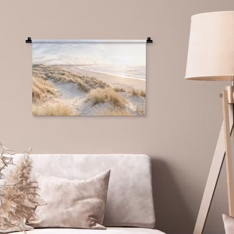 Duinen - Strand - Beige Wandkleed katoen klein -sfeer4
