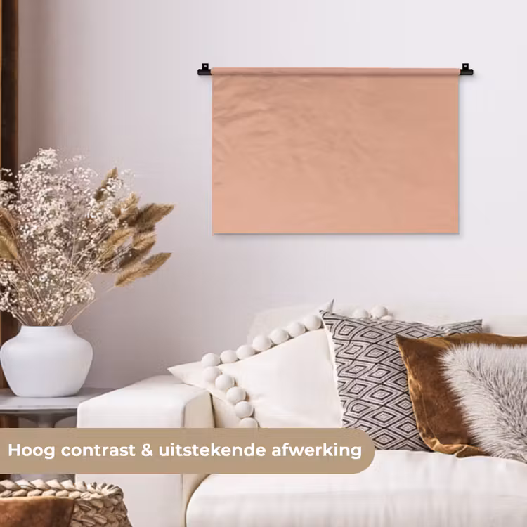 Dusty - Rose - Roze Wandkleed katoen klein 269 -sfeer1