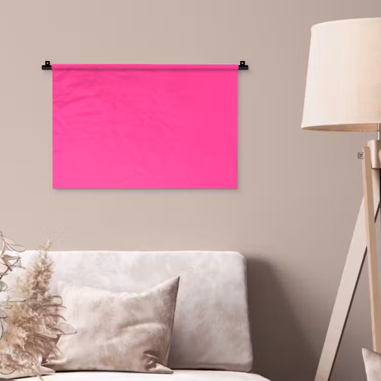 Electric - Magenta - Roze Wandkleed katoen klein 269 -sfeer4