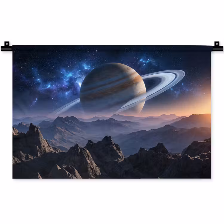 Fantasy - Kosmos - Landschap Wandkleed katoen klein -zz3d