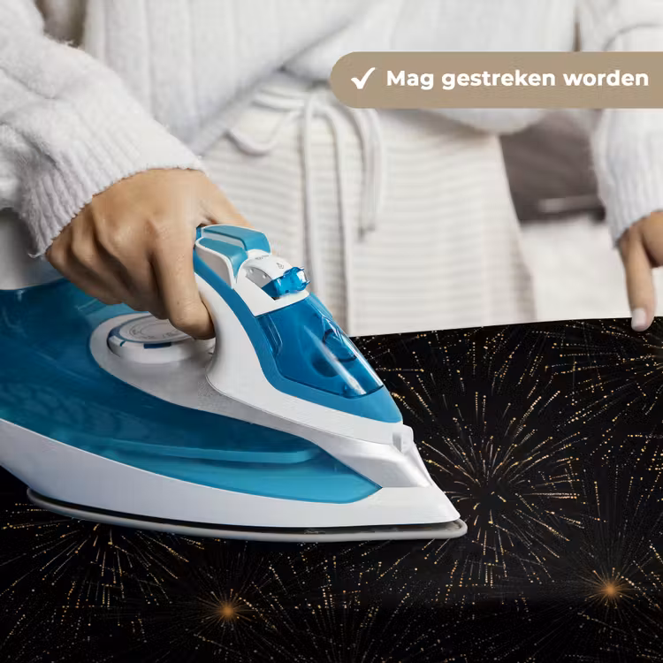 Vuurwerk - Patroon - Feestelijk - Goud - Zwart Wandkleed katoen klein 269 -sfeer9