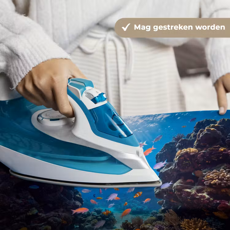 Vis - Koraalrif - Onderwater - Levendig - Blauw Wandkleed katoen klein -sfeer9