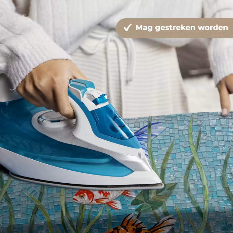 Vis - Mozaïek - Onderwater - Kleurrijk - Dieren Wandkleed katoen klein -sfeer9