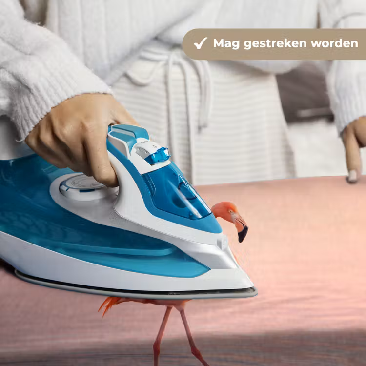 Flamingo - Water - Roze Wandkleed katoen klein -sfeer9