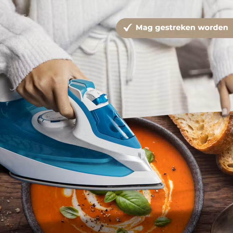 Eten - Soep - Basilicum - Rustiek - Rood Wandkleed katoen klein -sfeer9