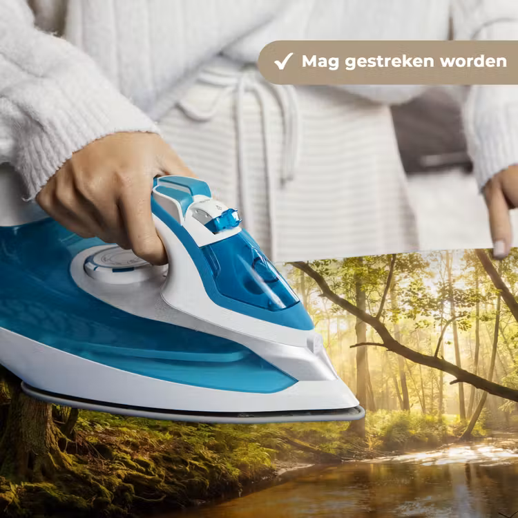 Bos - Beek - Zonlicht - Natuur - Groen Wandkleed katoen klein -sfeer9
