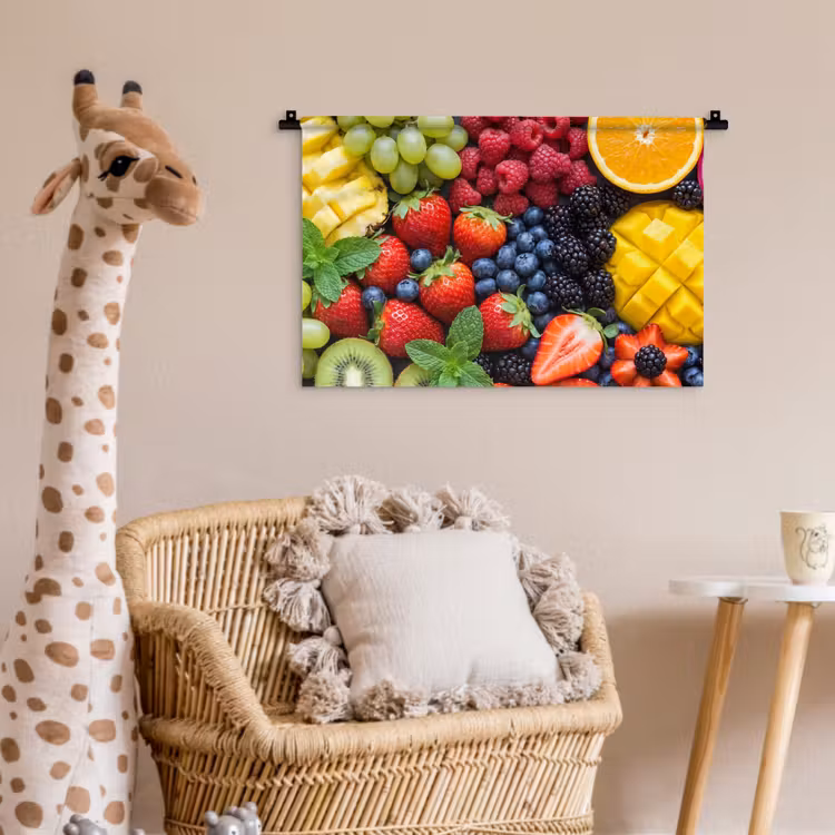Fruit - Vers - Kleurrijk - Eten Wandkleed katoen klein -wsfeer5_kind