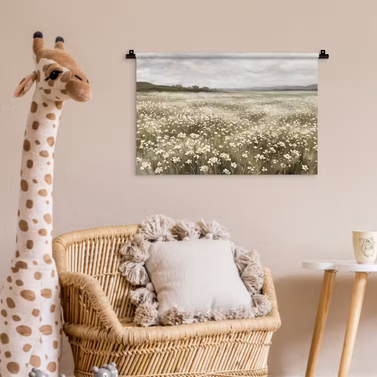 Illustratie - Landschap - Wit Wandkleed katoen klein -wsfeer5_kind