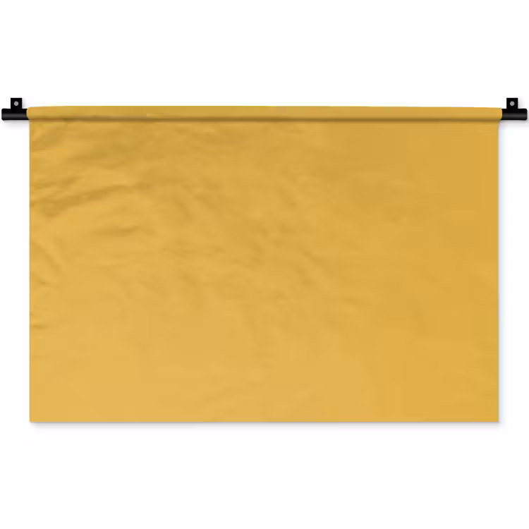 Joyful - Mustard - Geel Wandkleed katoen klein 269 -zz3d