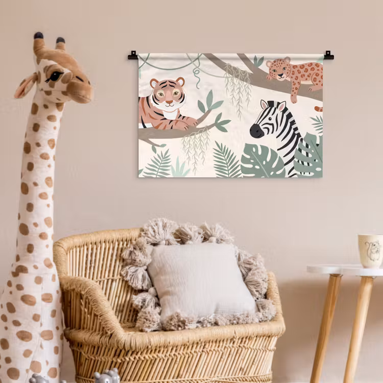Jungle - Rustiek - Pastel Wandkleed katoen klein -wsfeer5_kind