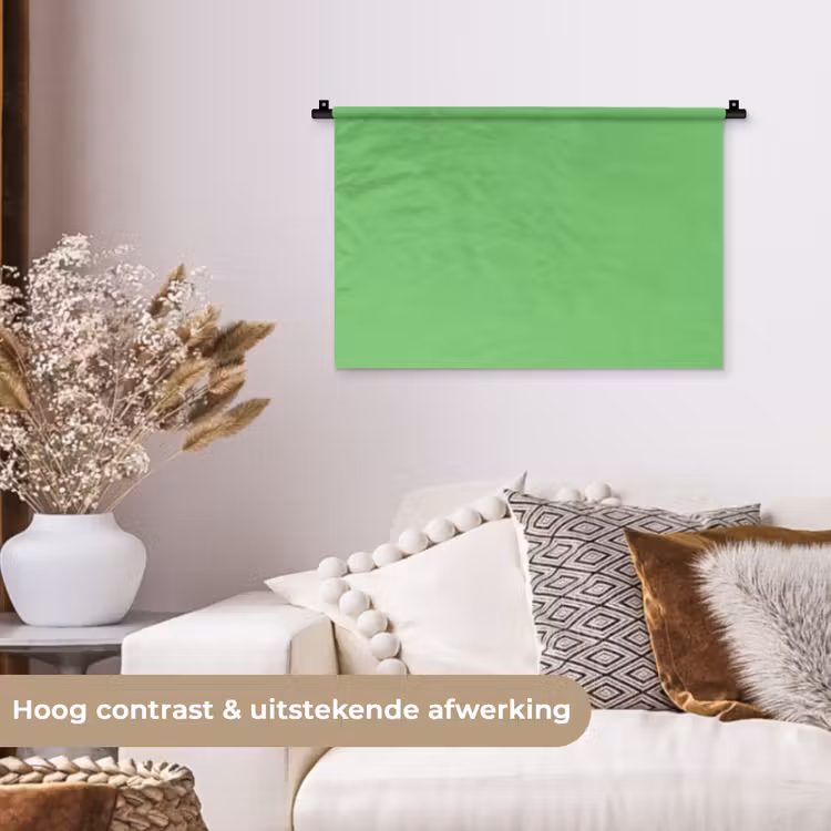 Meadow - Green - Groen Wandkleed katoen klein 269 -sfeer1