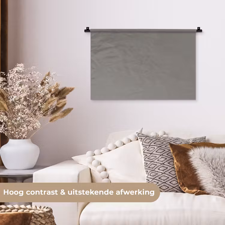 Mineral - Grey - Grijs Wandkleed katoen klein 269 -sfeer1