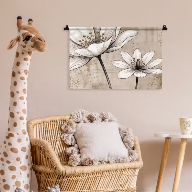 Modern - Design - Wit Wandkleed katoen klein -wsfeer5_kind