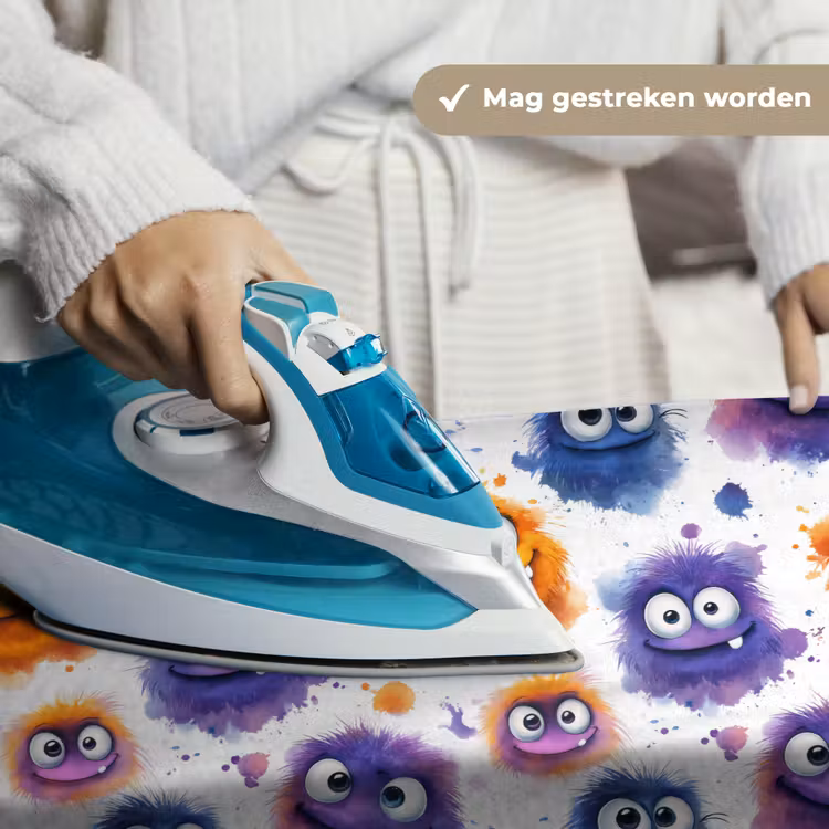 Monstertjes - Aquarel - Kleurrijk Wandkleed katoen klein 269 -sfeer9