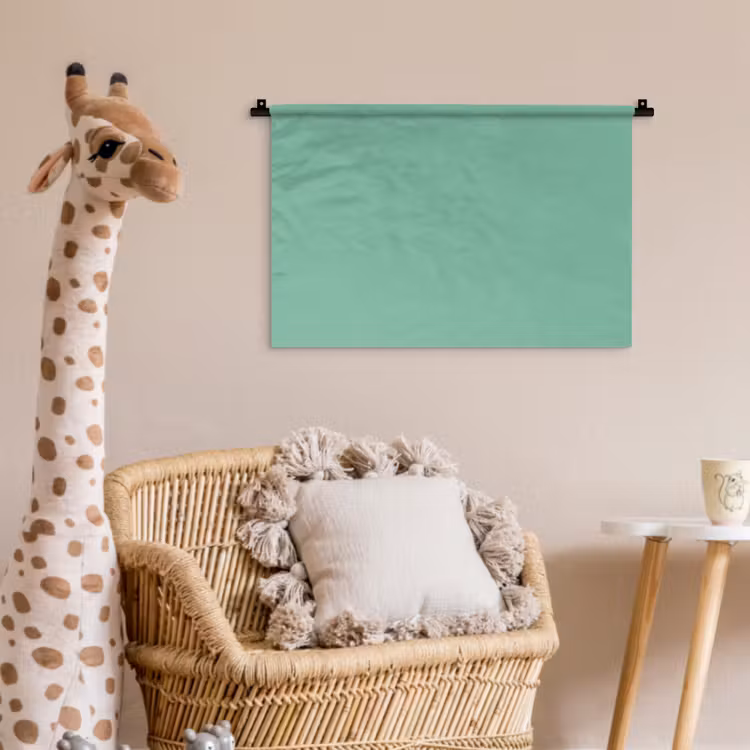 Ocean - Jade - Groen Wandkleed katoen klein 269 -wsfeer5_kind
