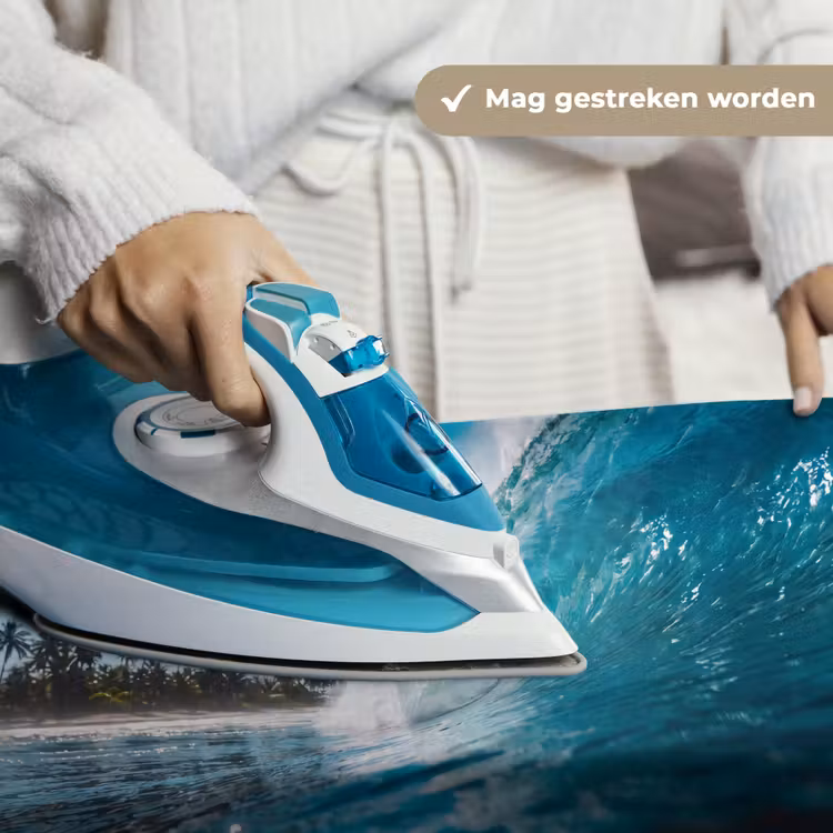 Oceaan - Golf - Strand - Natuur - Blauw Wandkleed katoen klein -sfeer9