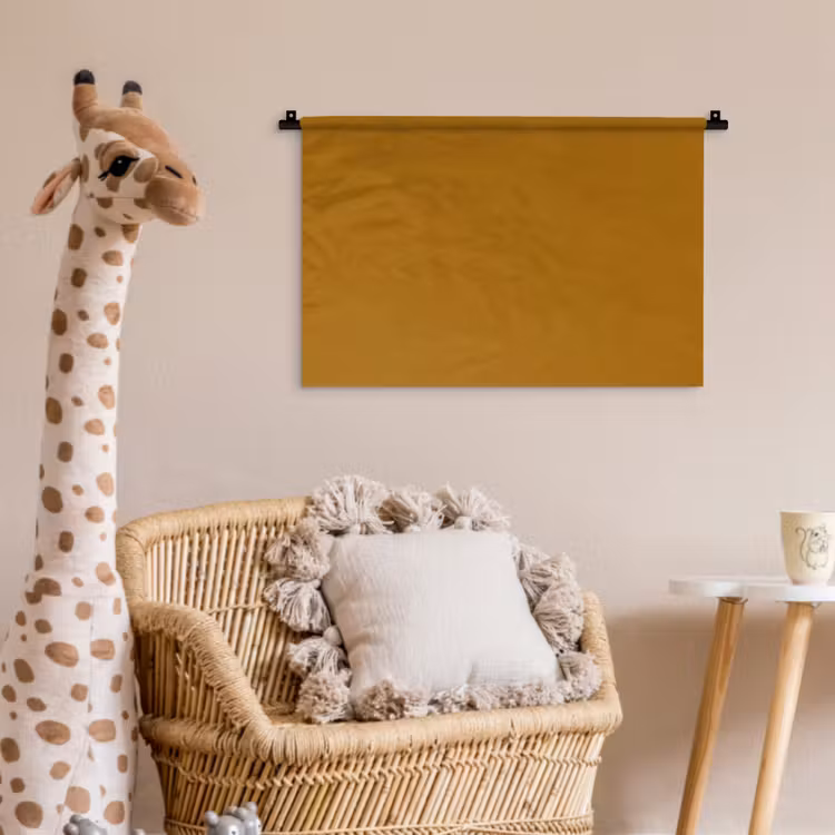 Ocre - Gold - Geel Wandkleed katoen klein 269 -wsfeer5_kind