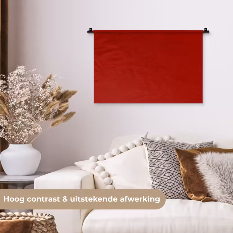 Oxblood - Maroon - Rood Wandkleed katoen klein 269 -sfeer1
