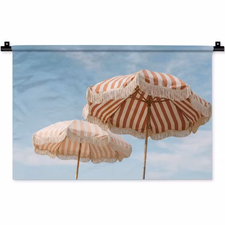 Parasol - Lucht - Rood Wandkleed katoen klein -zz3d
