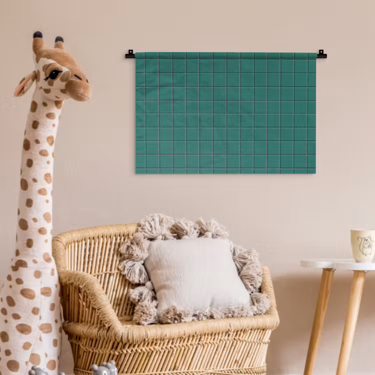 Patroon - Patroon - Smaragd Wandkleed katoen klein 269 -wsfeer5_kind