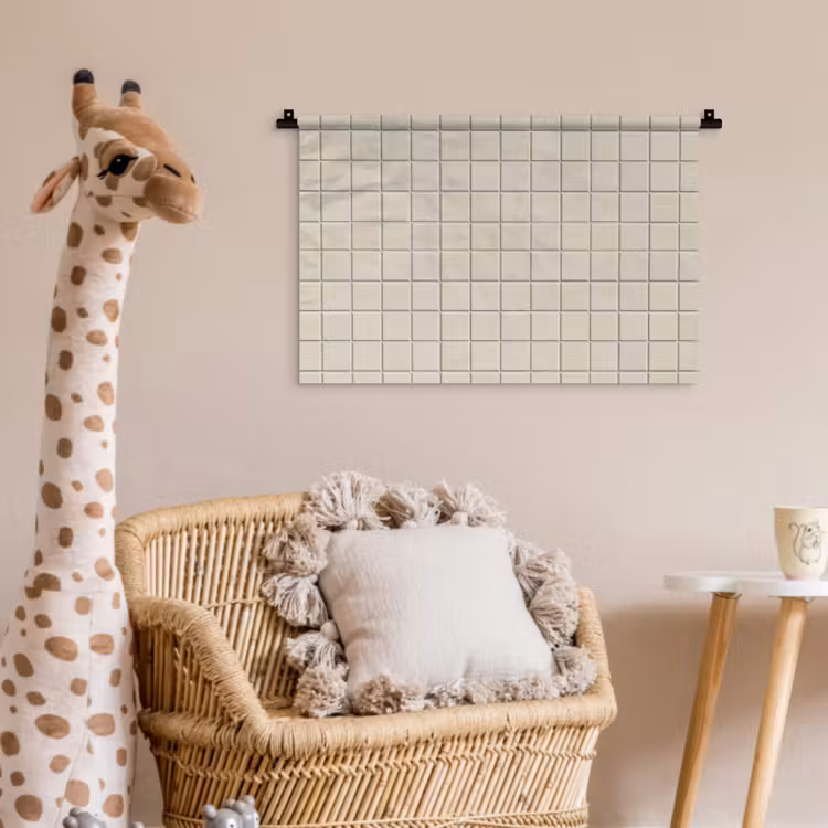 Patroon - Tegels - Taupe Wandkleed katoen klein 269 -wsfeer5_kind