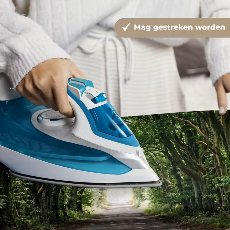 Weg - Bomen - Natuur - Groen Wandkleed katoen klein -sfeer9