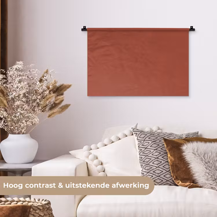 Rustic - Terracotta - Oranje Wandkleed katoen klein 269 -sfeer1