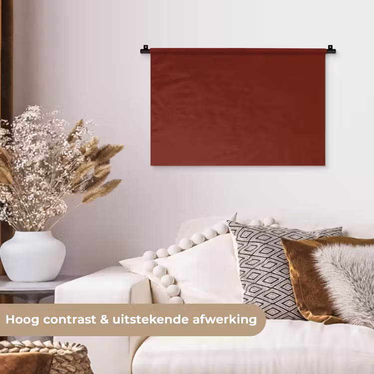 Rustic - Terracotta - Rood Wandkleed katoen klein 269 -sfeer1