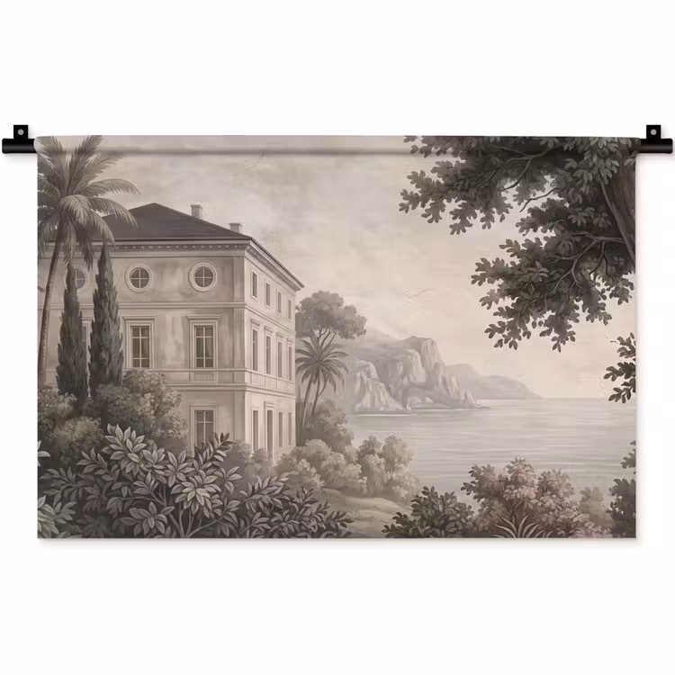 Zee - Villa - Beige Wandkleed katoen klein -zz3d