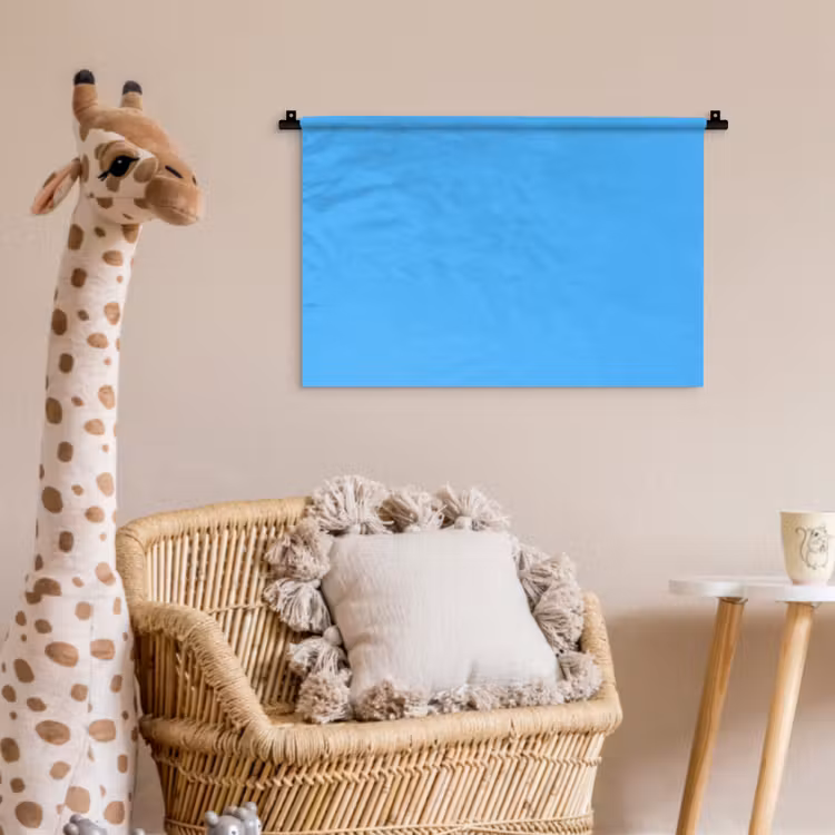 Sky - Blue - Blauw Wandkleed katoen klein 269 -wsfeer5_kind