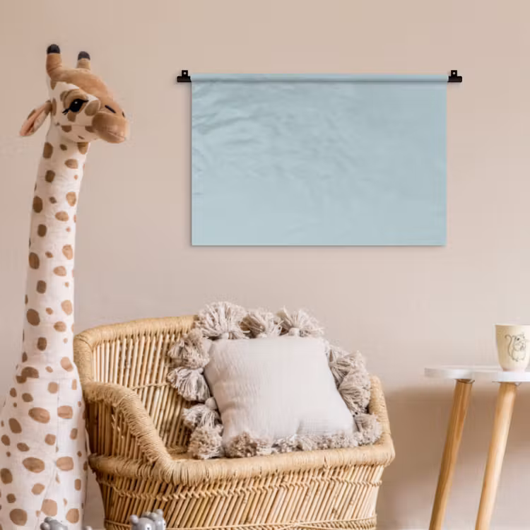 Slate - Blue - Blauw Wandkleed katoen klein 269 -wsfeer5_kind