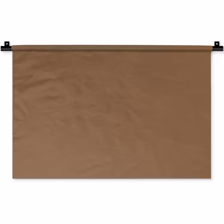 Soft - Walnut - Bruin Wandkleed katoen klein 269 -zz3d