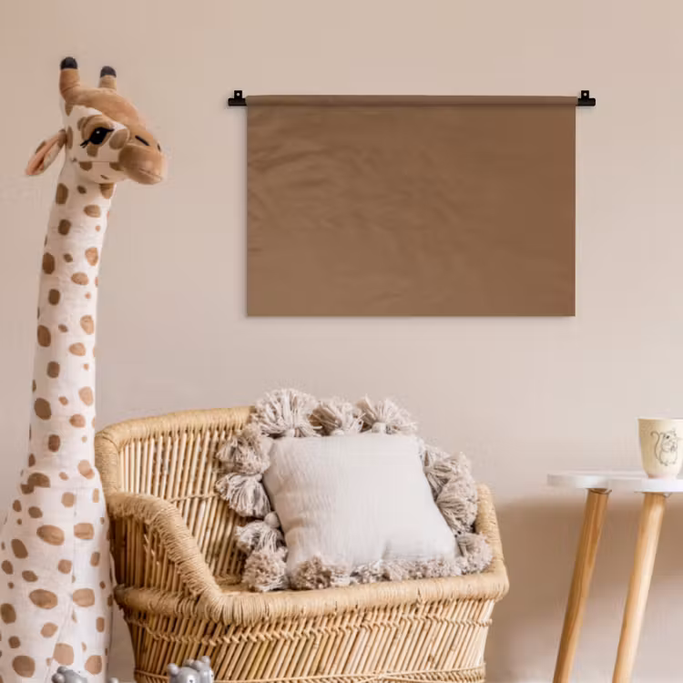 Soft - Walnut - Bruin Wandkleed katoen klein 269 -wsfeer5_kind