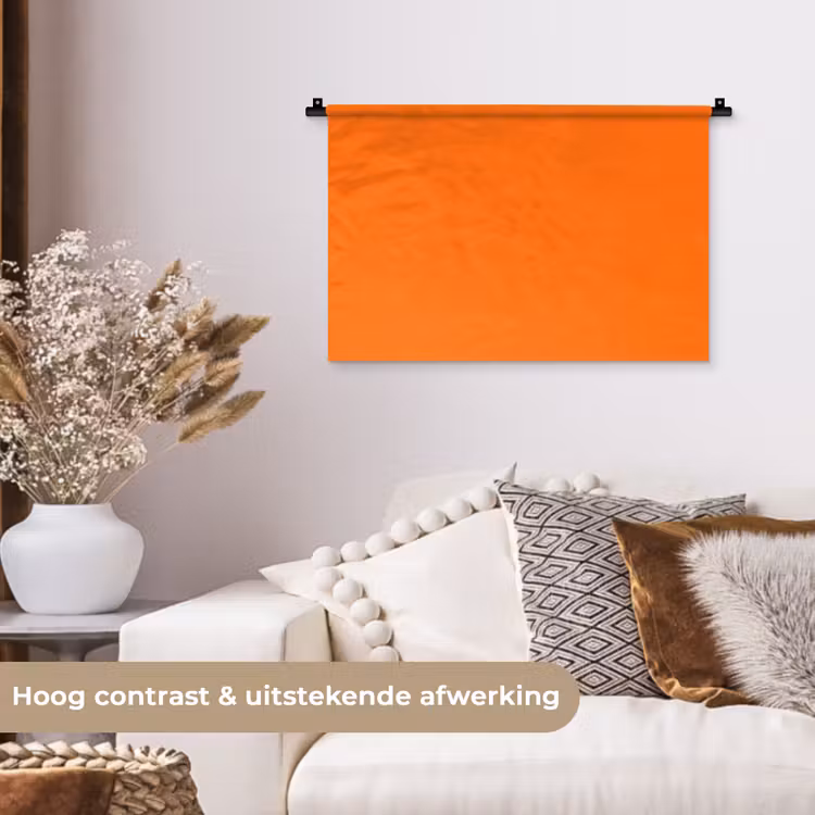 Spiced - Pumpkin - Oranje Wandkleed katoen klein 269 -sfeer1