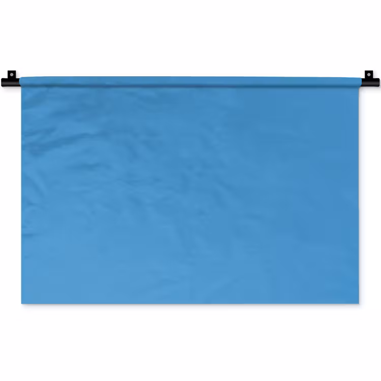 Steel - Blue - Blauw Wandkleed katoen klein 269 -zz3d