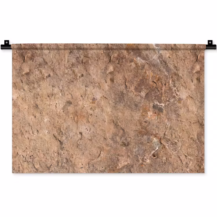 Steen - Natuur - Textuur - Abstract - Bruin Wandkleed katoen klein -zz3d