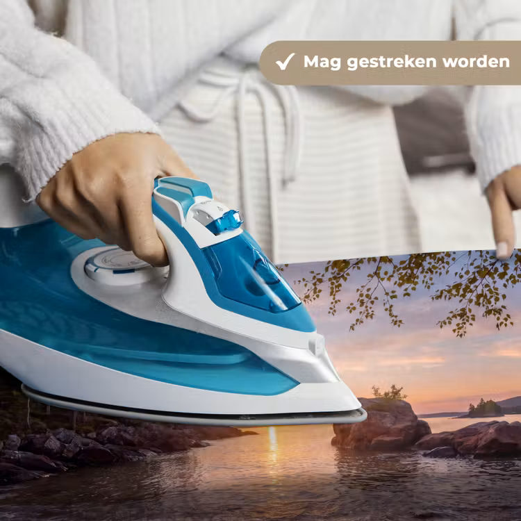 Zonsondergang - Kust - Water - Natuur - Oranje Wandkleed katoen klein -sfeer9