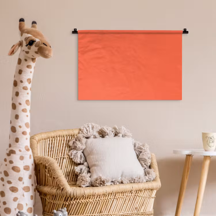 Sunset - Salmon - Oranje Wandkleed katoen klein 269 -wsfeer5_kind