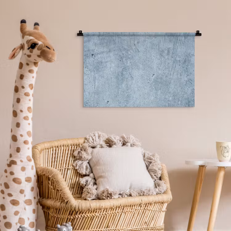 Oppervlak - Ruw - Abstract - Modern - Grijs Wandkleed katoen klein -wsfeer5_kind