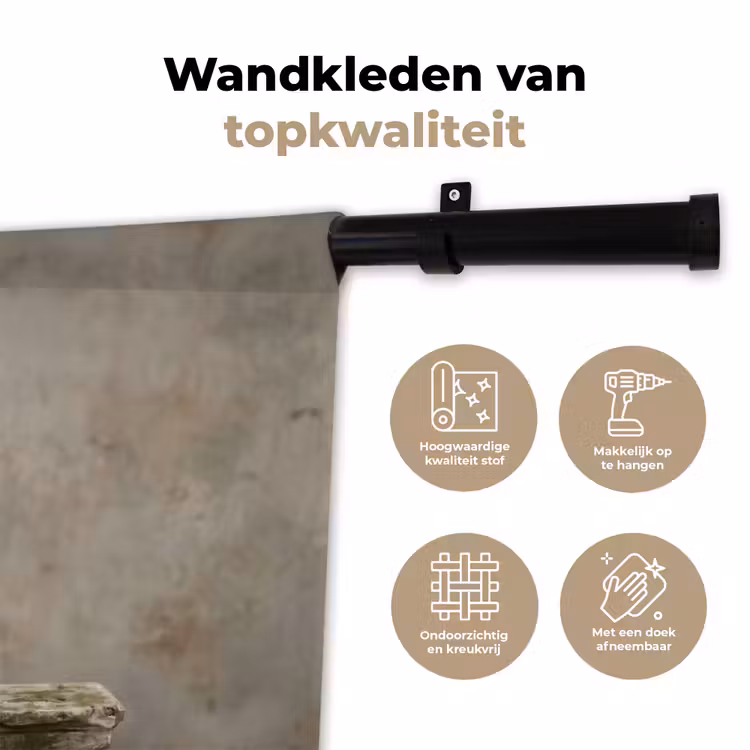 Zwaan - Elegant - Dieren - Wit Wandkleed katoen klein -sfeer2