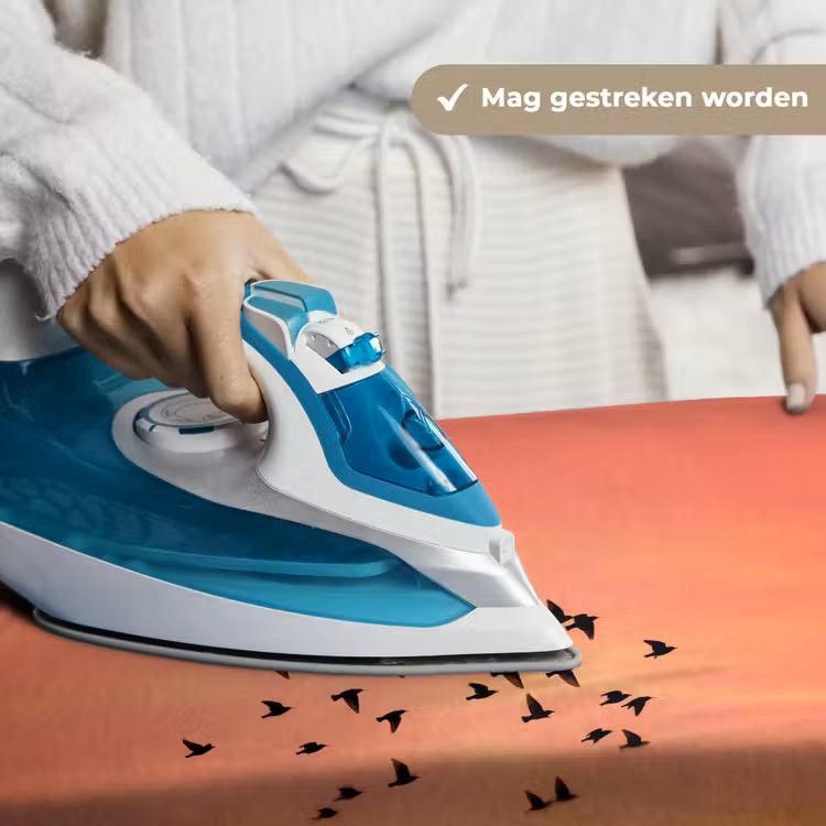 Zwerm - Vogels - Oranje Wandkleed katoen klein -sfeer9
