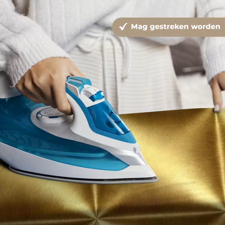 Textuur - Geborsteld Goud - Industrieel - Metallic Wandkleed katoen klein 269 -sfeer9