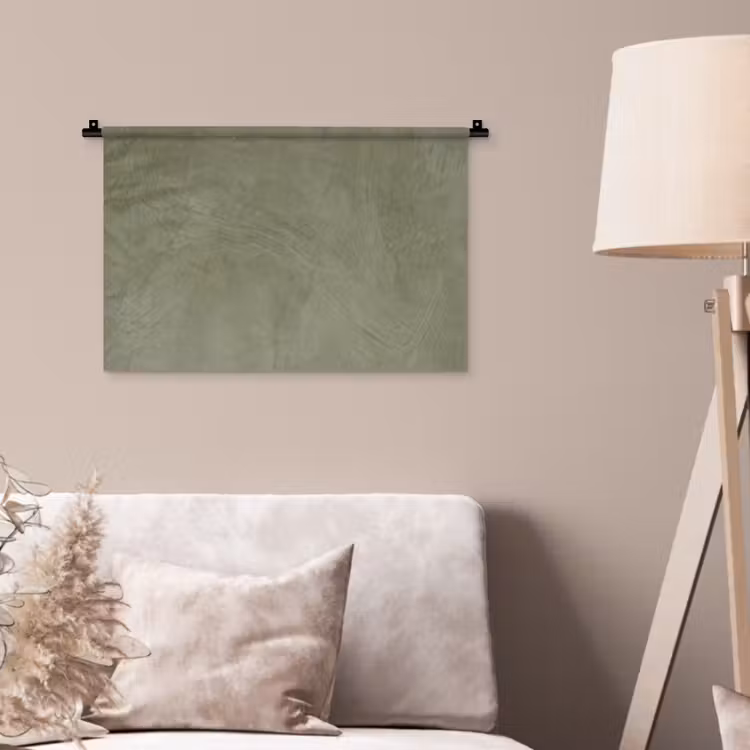 Textuur - Betonlook - Achtergrond - Modern - Groen Wandkleed katoen klein -sfeer4