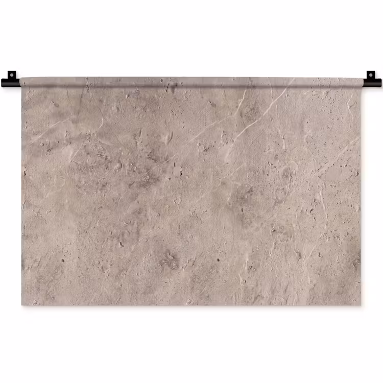 Textuur - Steen - Patroon - Rustiek - Beige Wandkleed katoen klein -zz3d