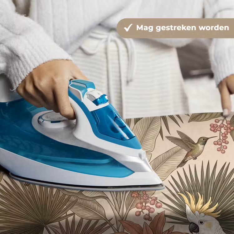 Tropisch - Vogels - Beige Wandkleed katoen klein -sfeer9