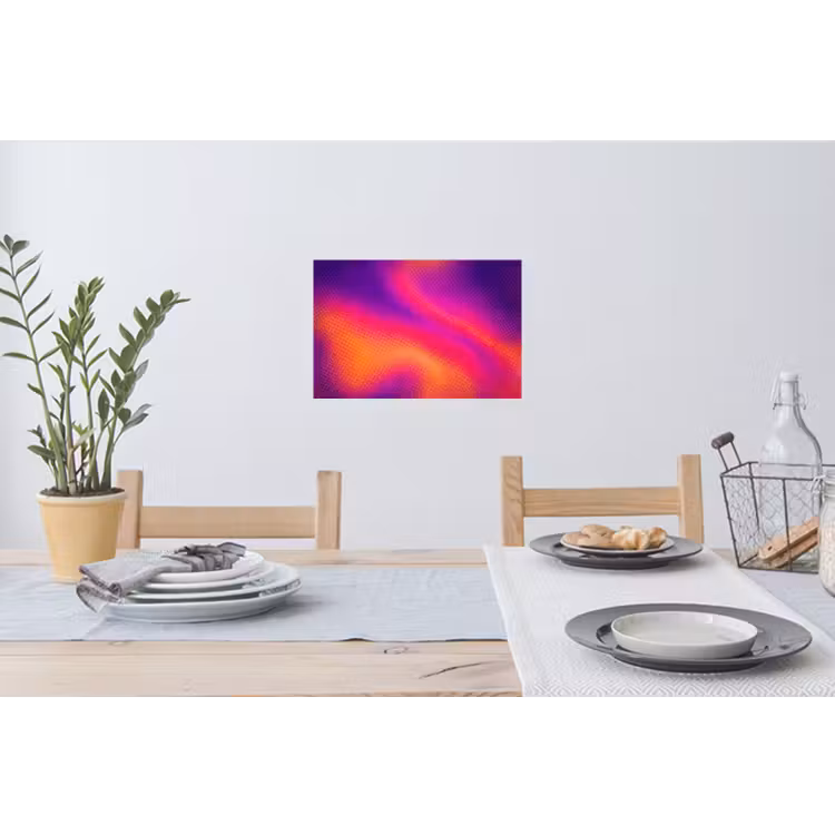Abstract - Patroon - Kleurverloop Muursticker klein -eettafel